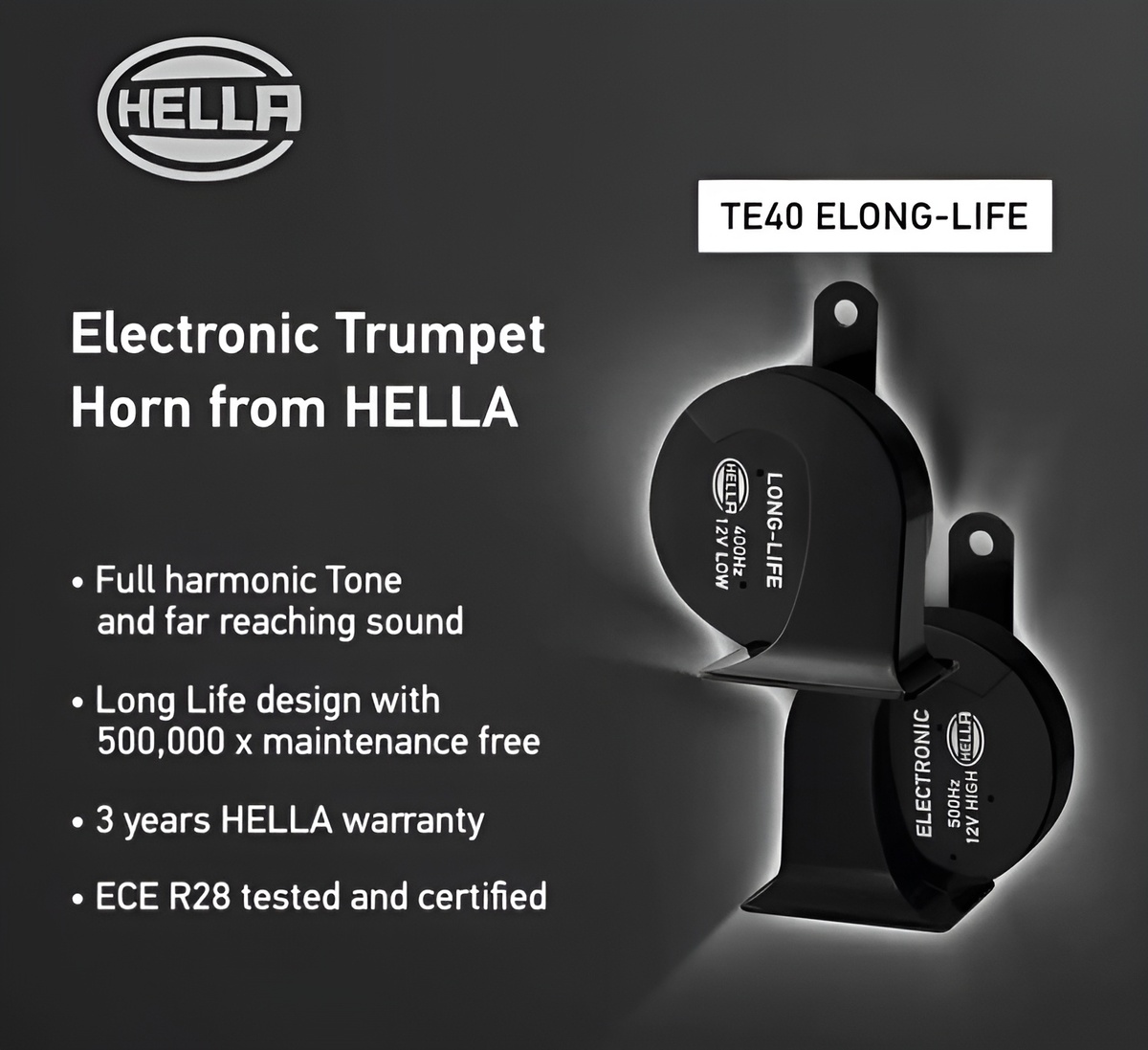 Car Horn TE40, Hella