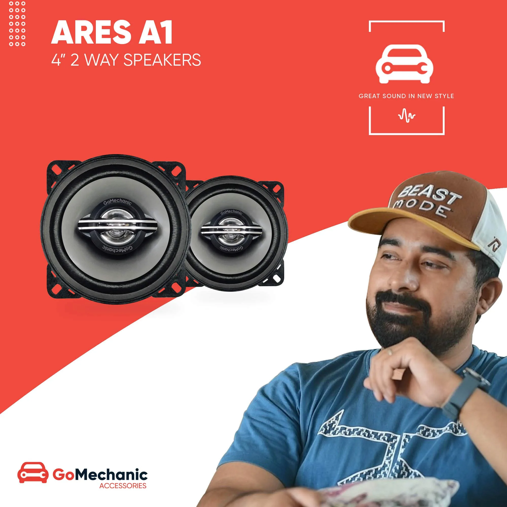 Speaker Coaxial260W Gomechanic
