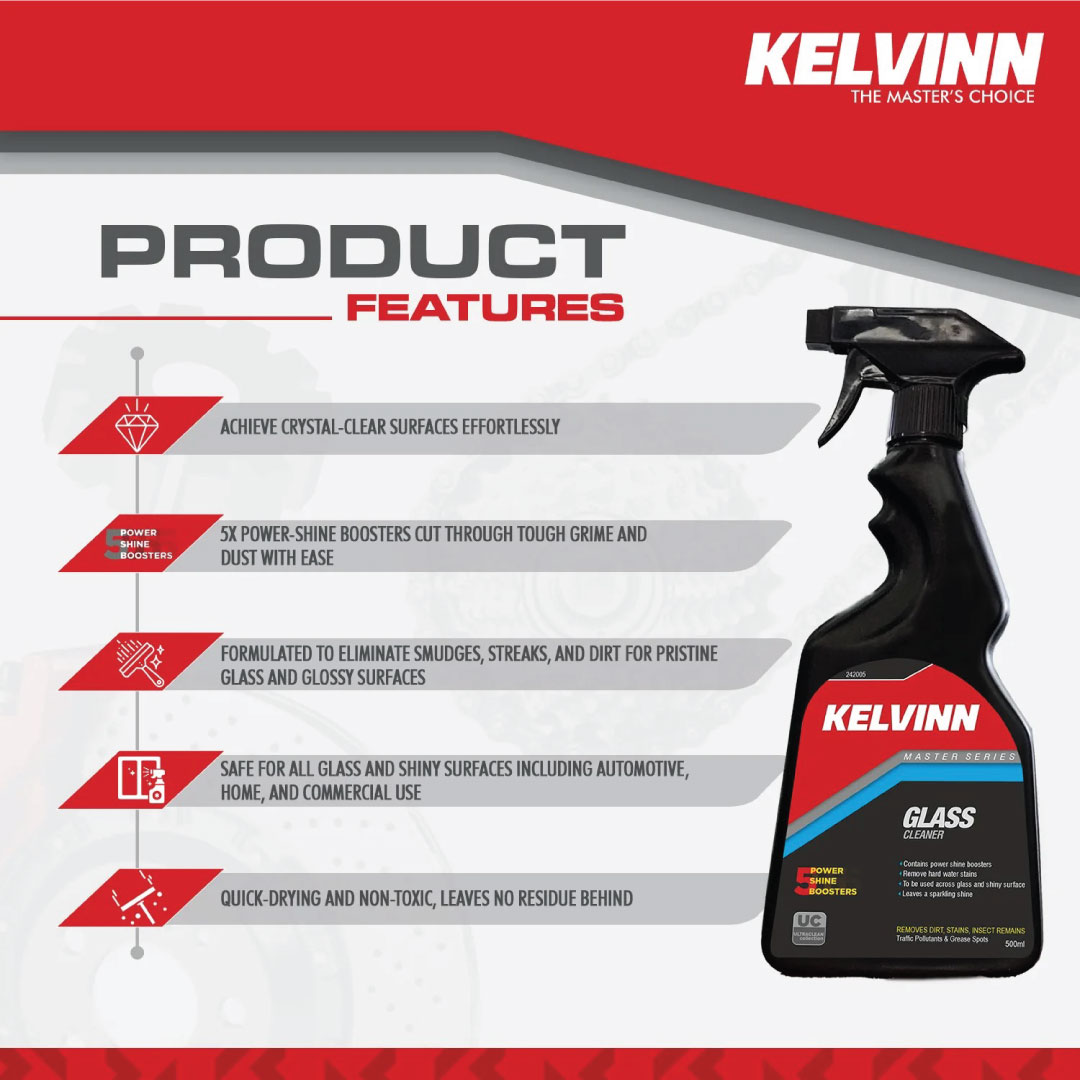 Glass Cleaner 500ml Kelvinn