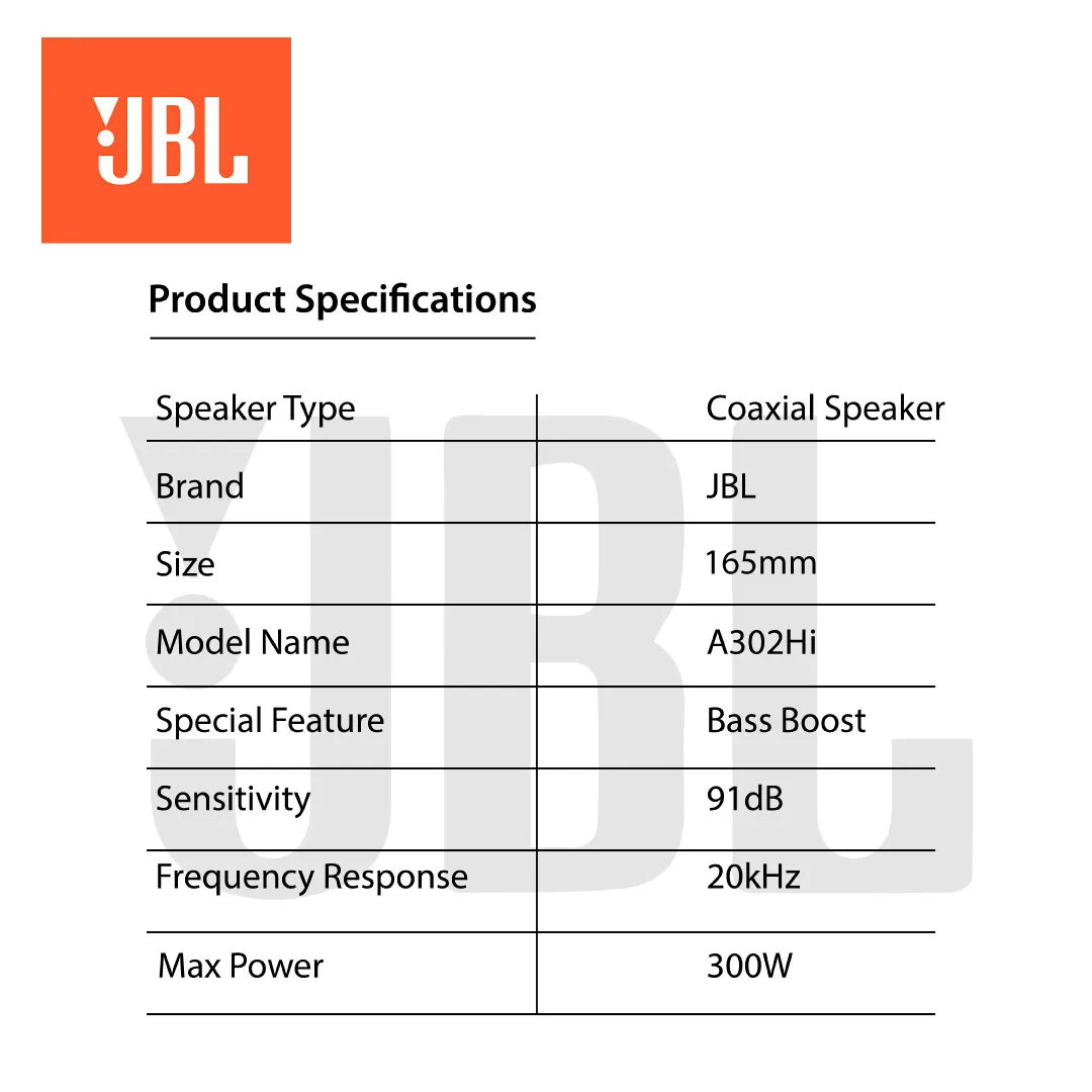Car Speaker A302HI 300W JBL
