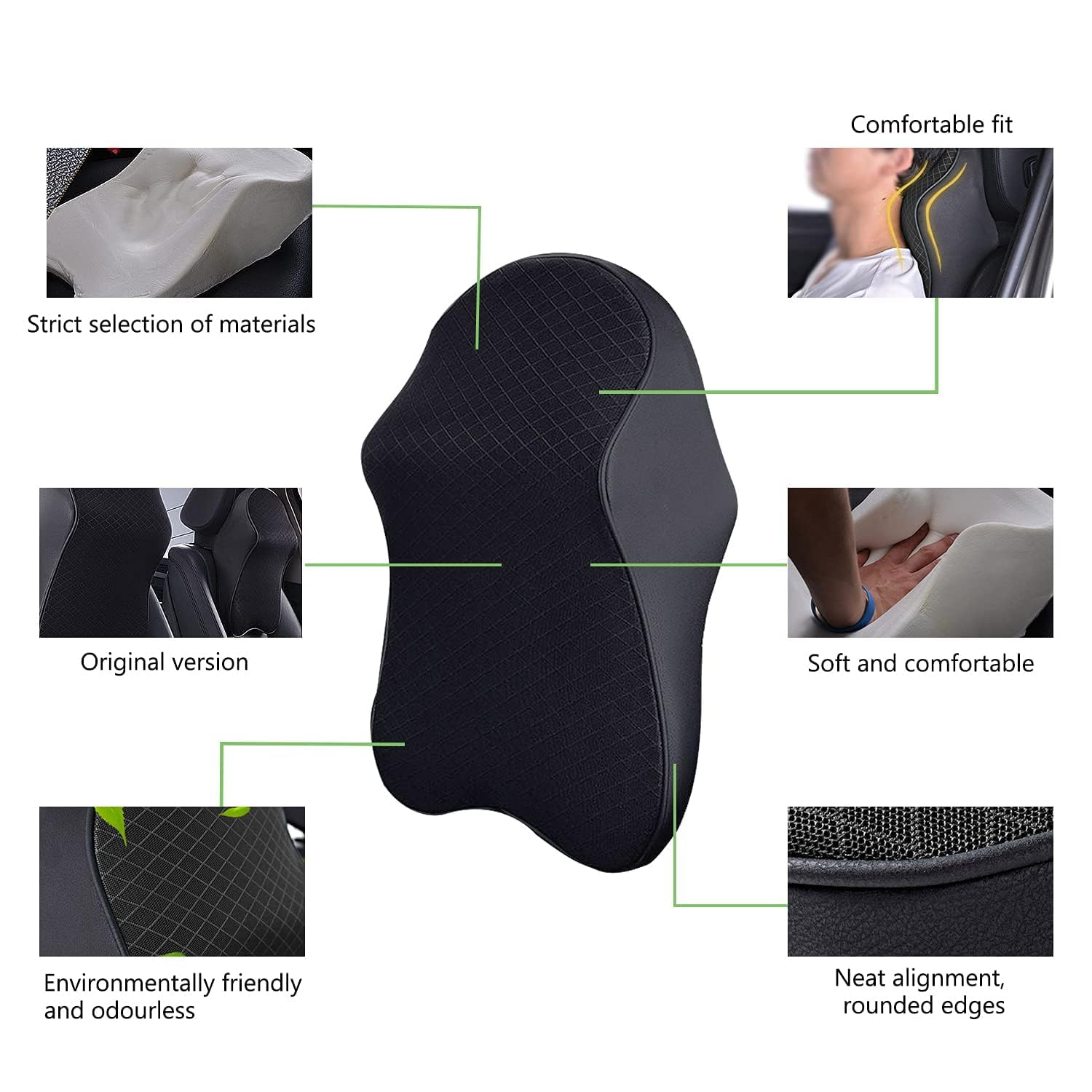 Car Neck Cushion 2 Pcs