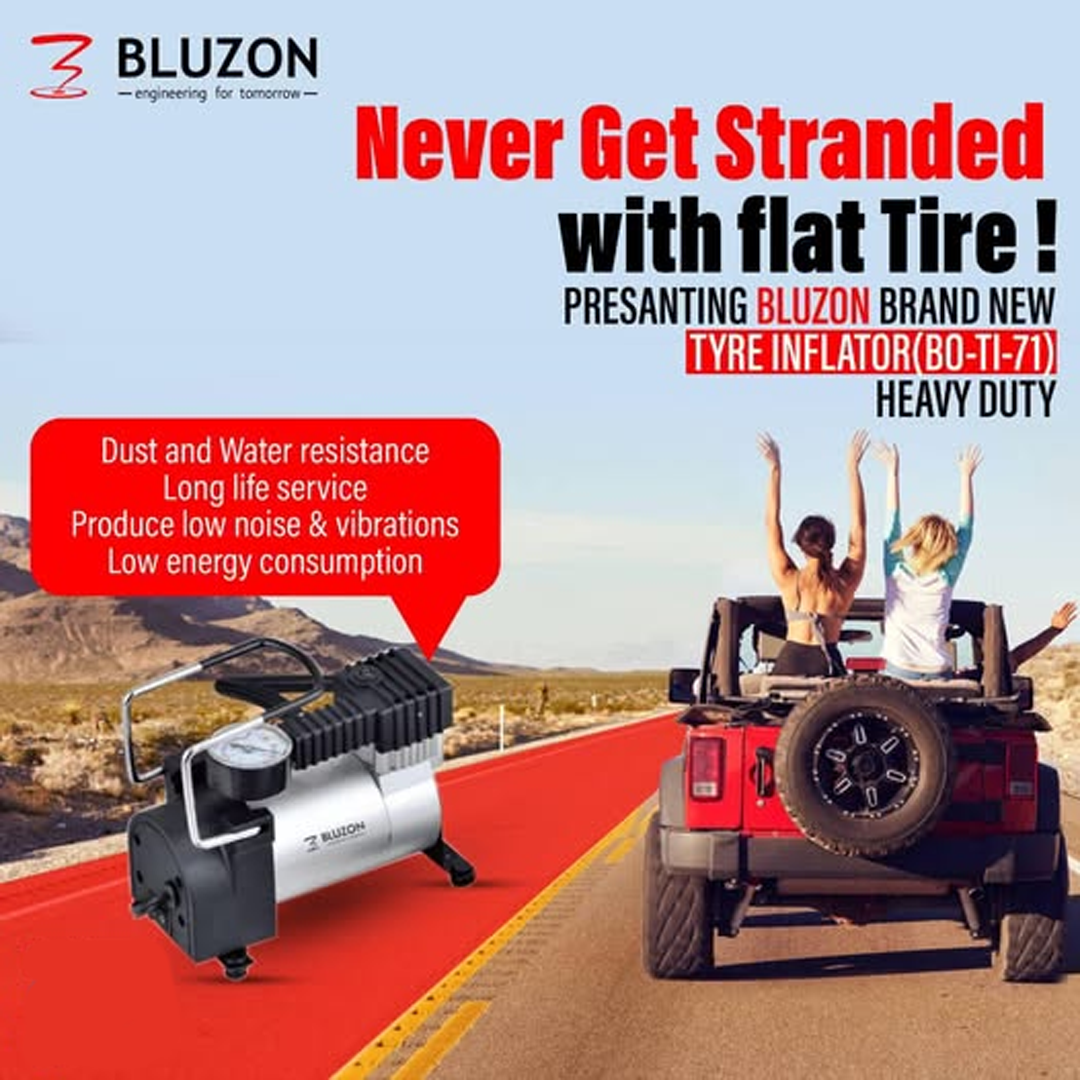 Tyre Inflator 150 PSI Bluzon