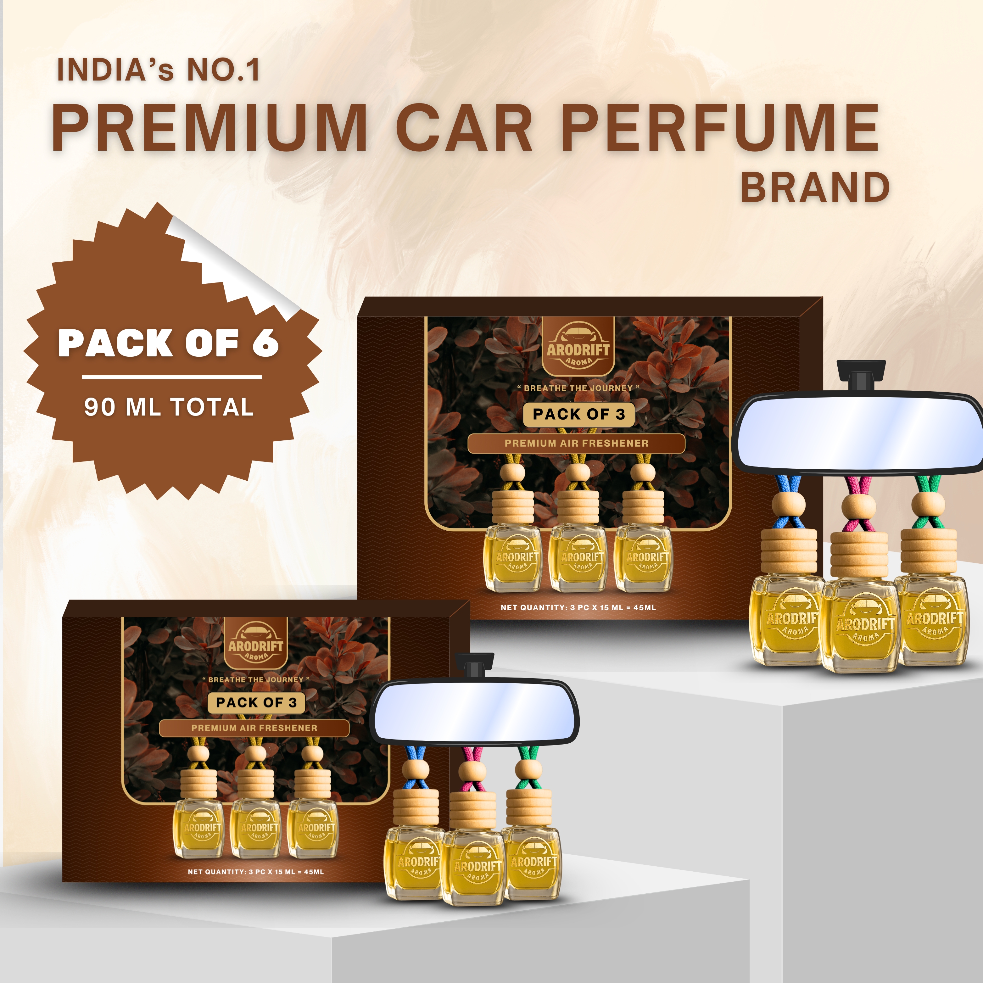 Hanging Perfume 6 pcs AroDrift
