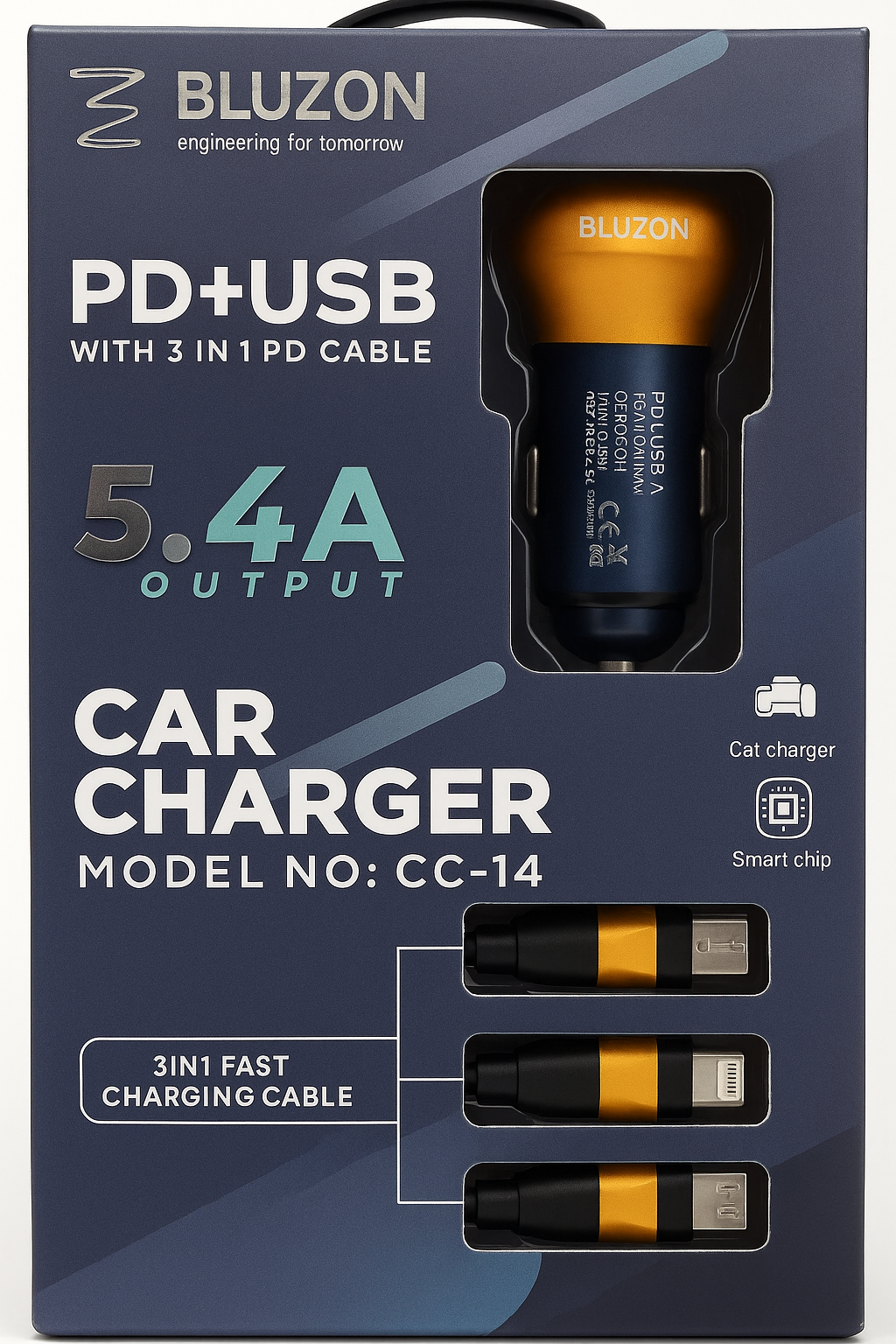 Car Charger 27W Bluzon