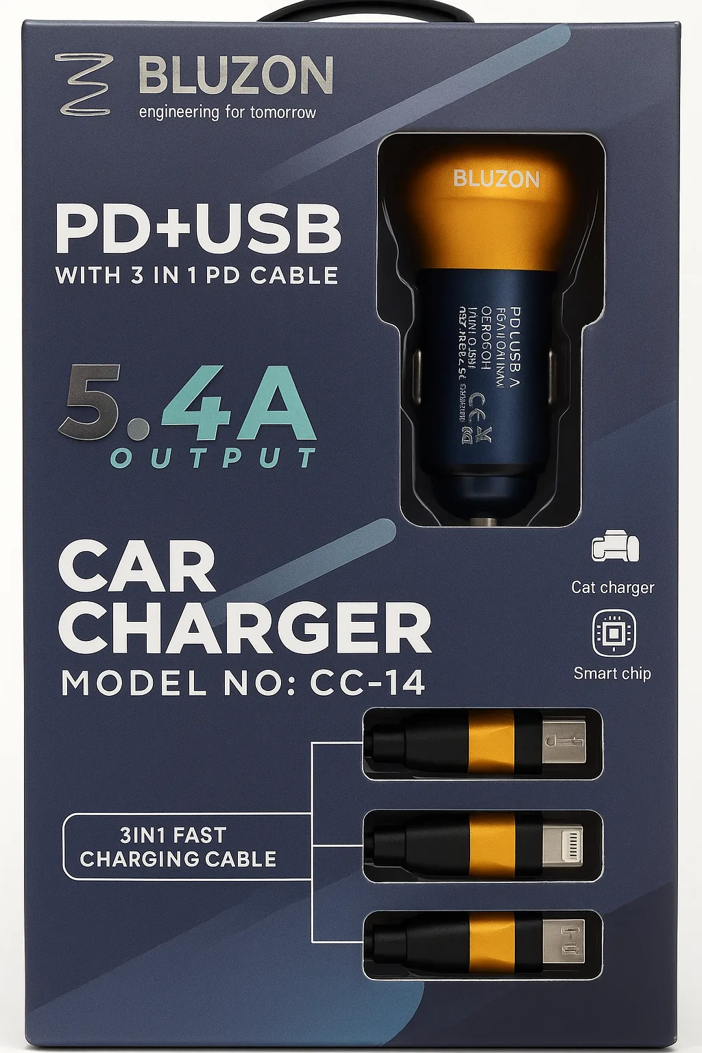 Car Charger 27W Bluzon