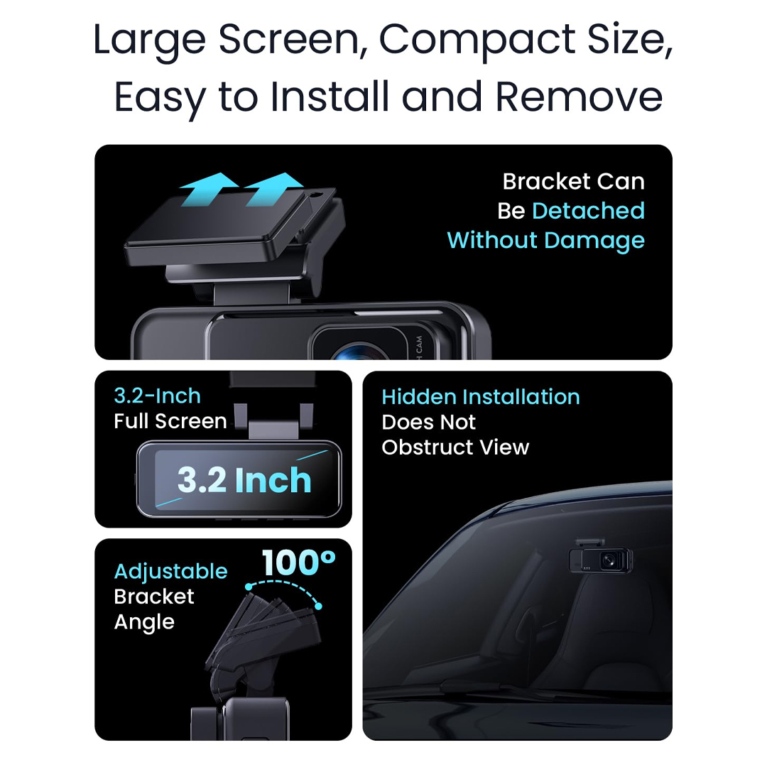 Dash Cam 4K + 1K Autovogue