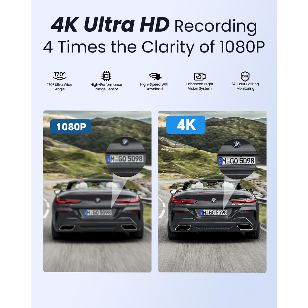 Dash Cam 4K + 1K Autovogue