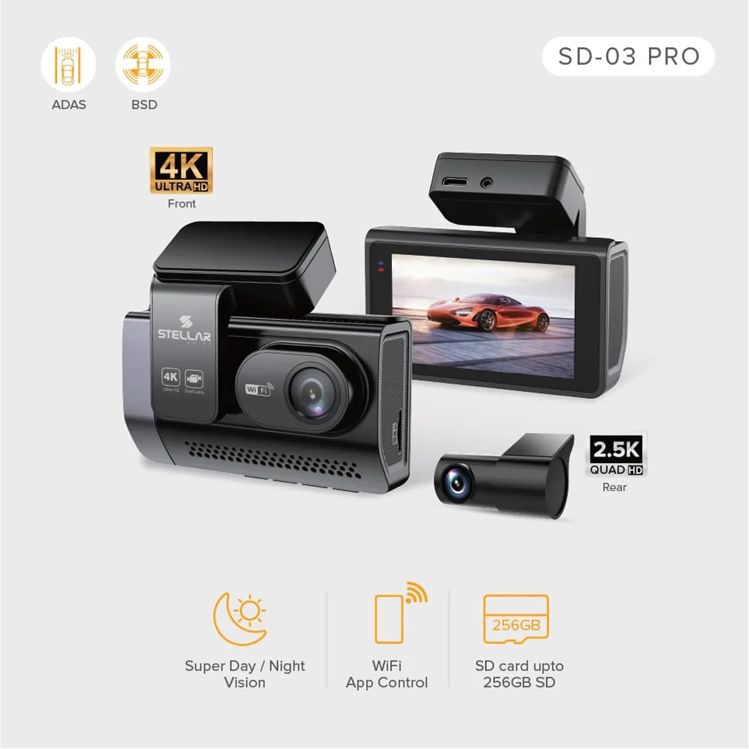 Dash Camera 4K+2K Stellar