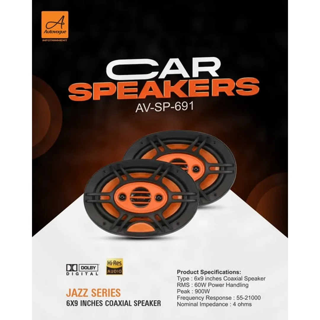 Speakers 6x9" 850W Autovogue