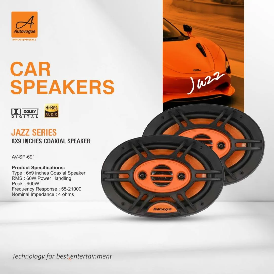 Speakers 6x9" 850W Autovogue