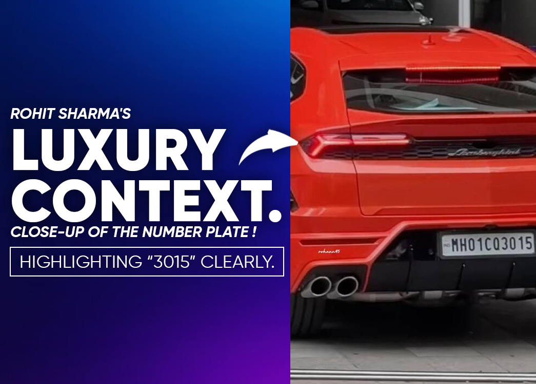 Rohit Sharma’s Lamborghini Urus ‘3015’: A Bold Tribute to Family and Legacy!