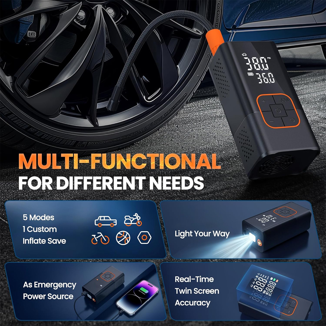 Tyre Inflator Cordless Potauto