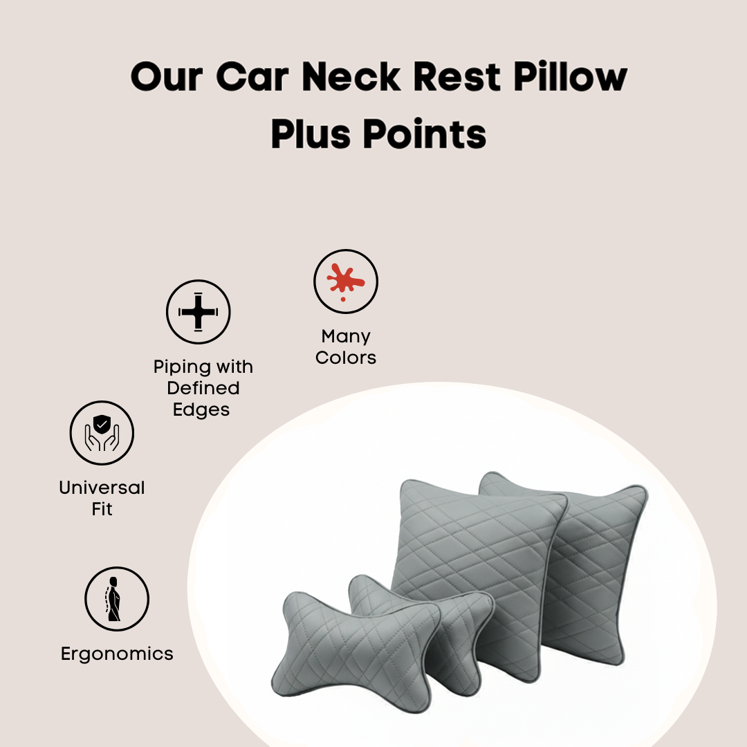 Grey 4Pcs Cushions HiTech