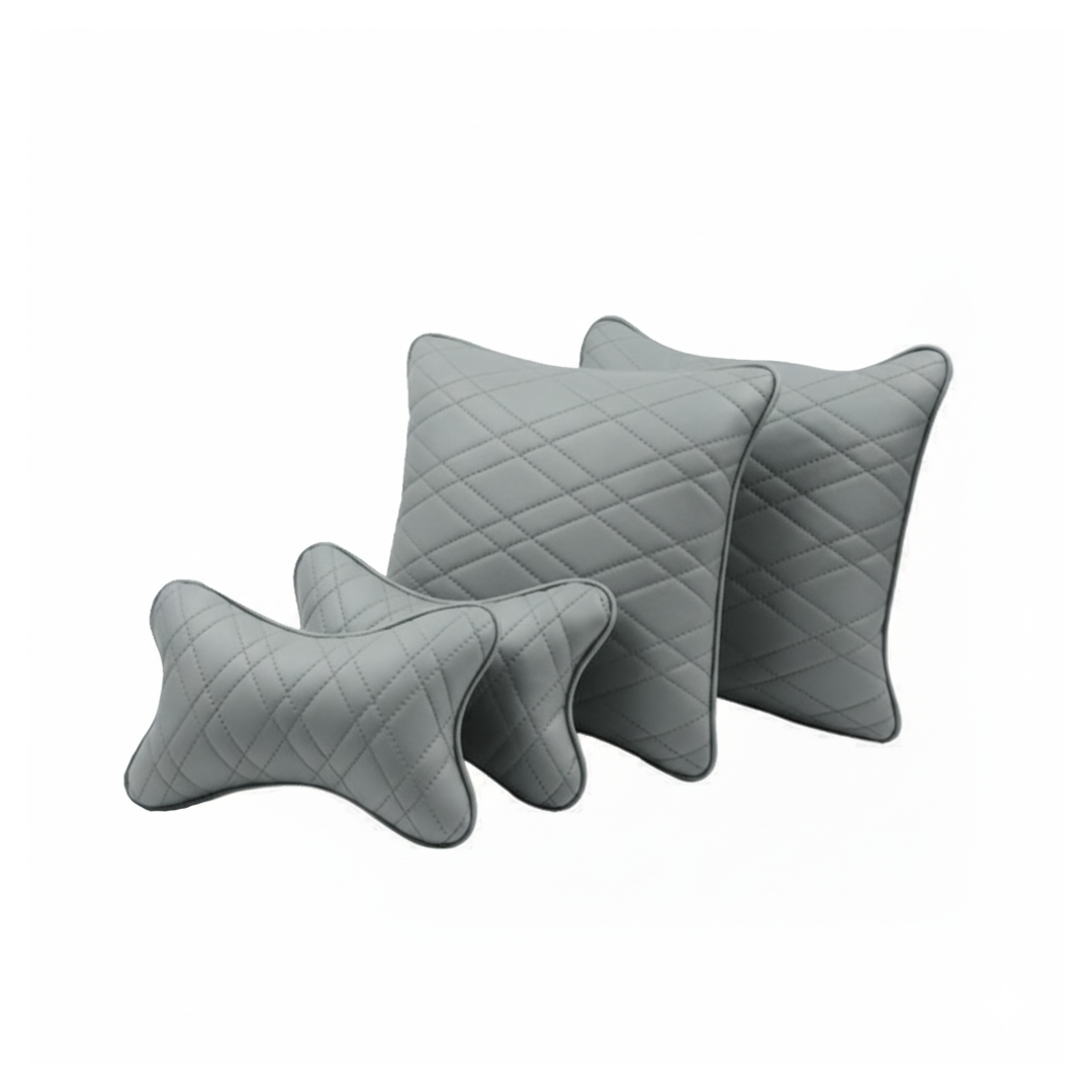 Grey 4Pcs Cushions HiTech
