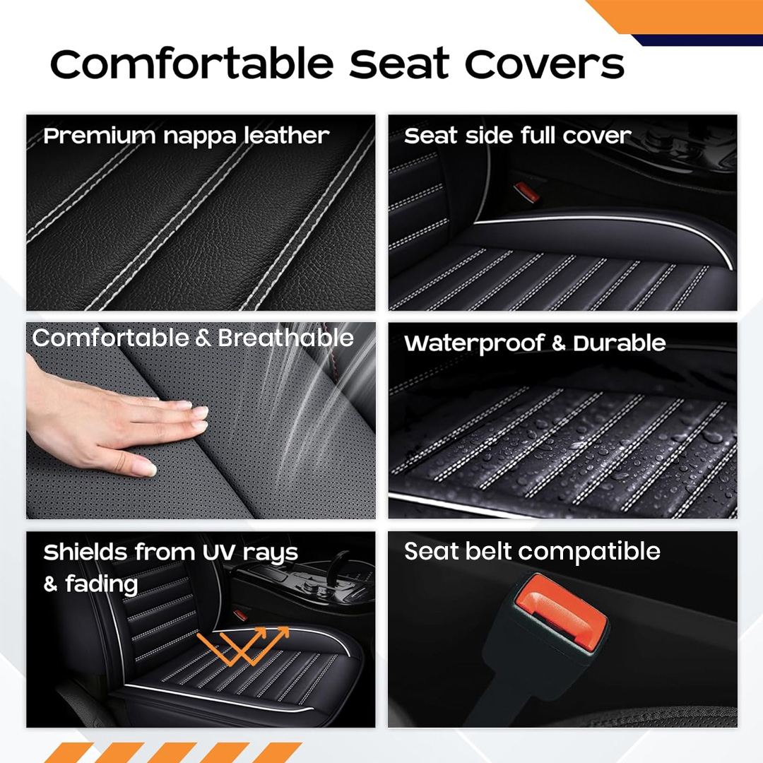 Car Mustard Orange Seat Cover