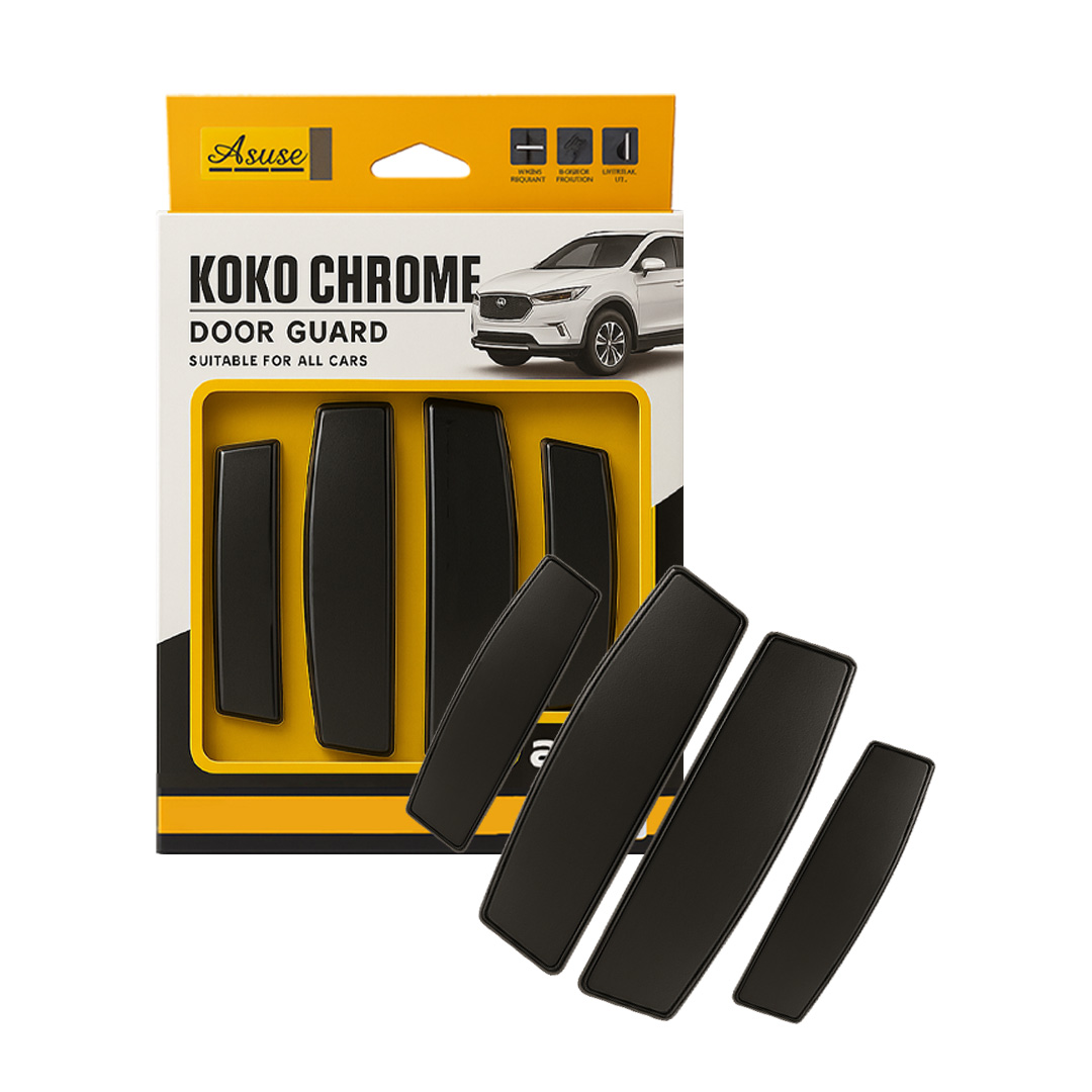 4pcs Black Door Guard Asuse
