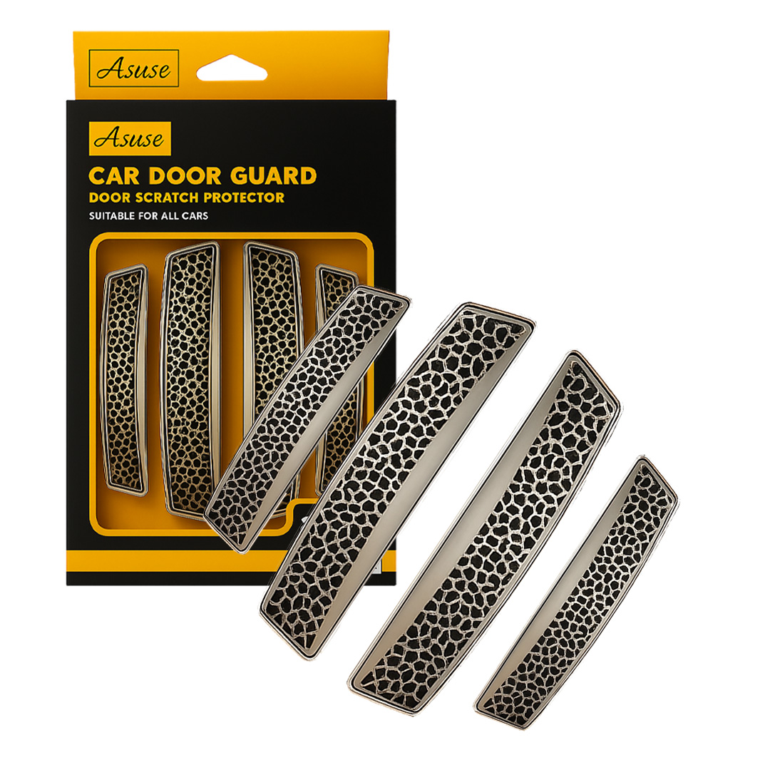 4pcs White Door Guard Asuse