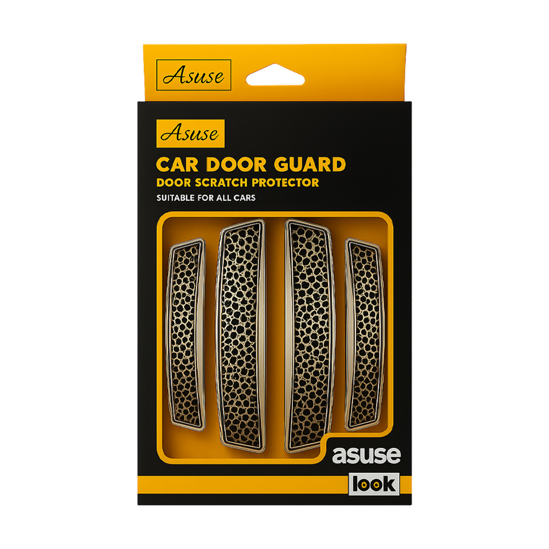 4pcs White Door Guard Asuse