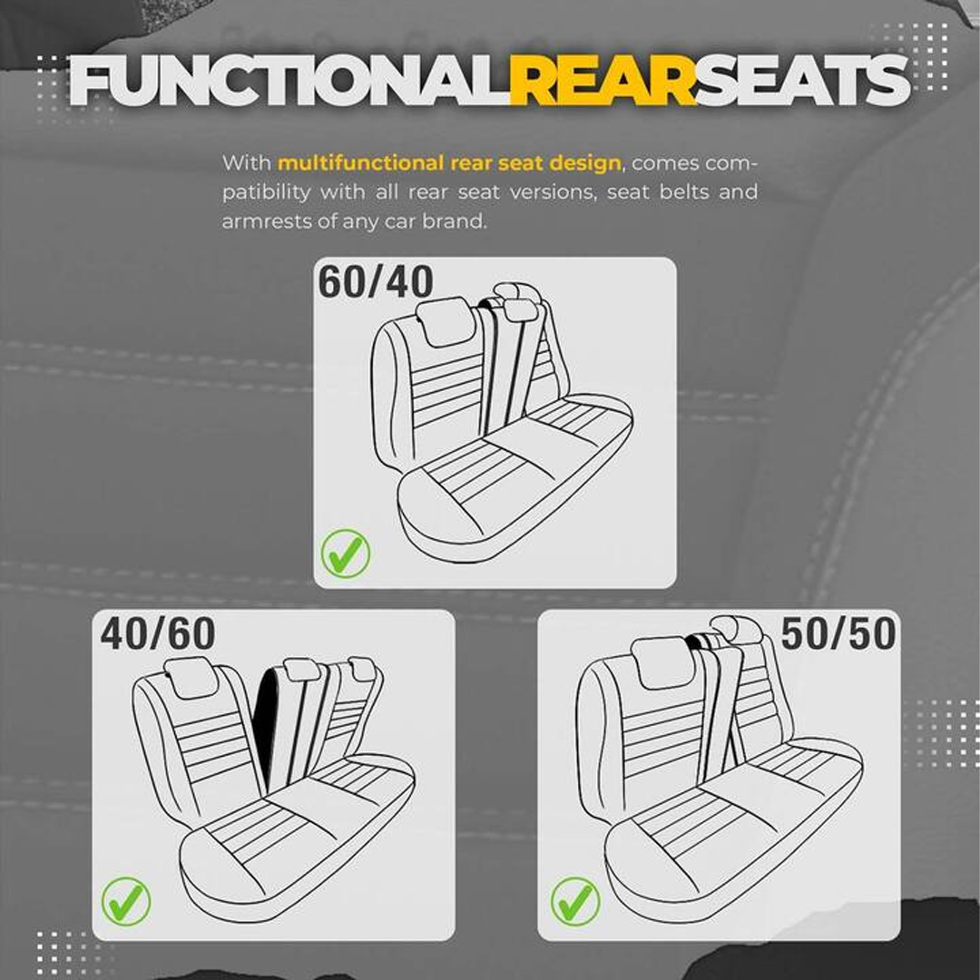 Car Black Seat Cover for Eeco