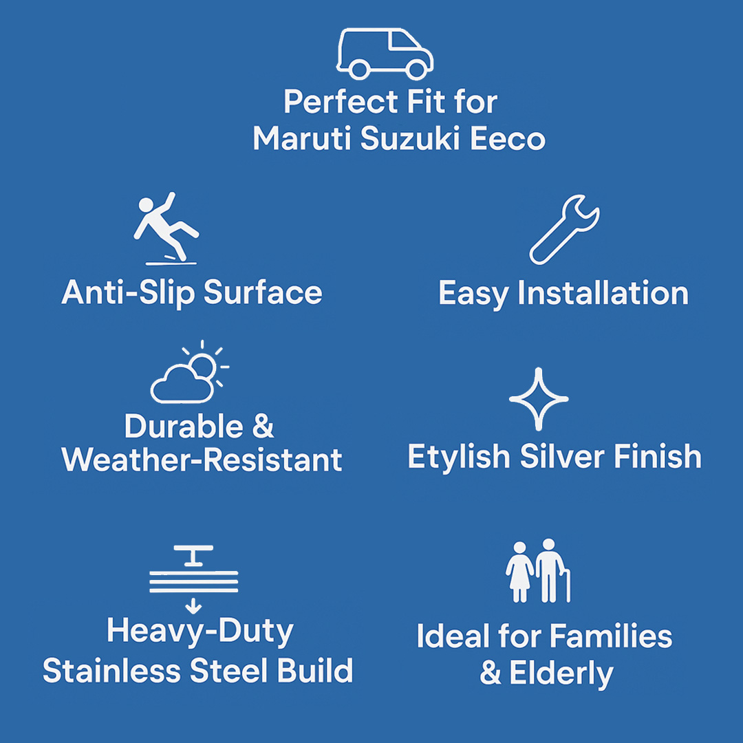 Car Silver Side Step for Eeco