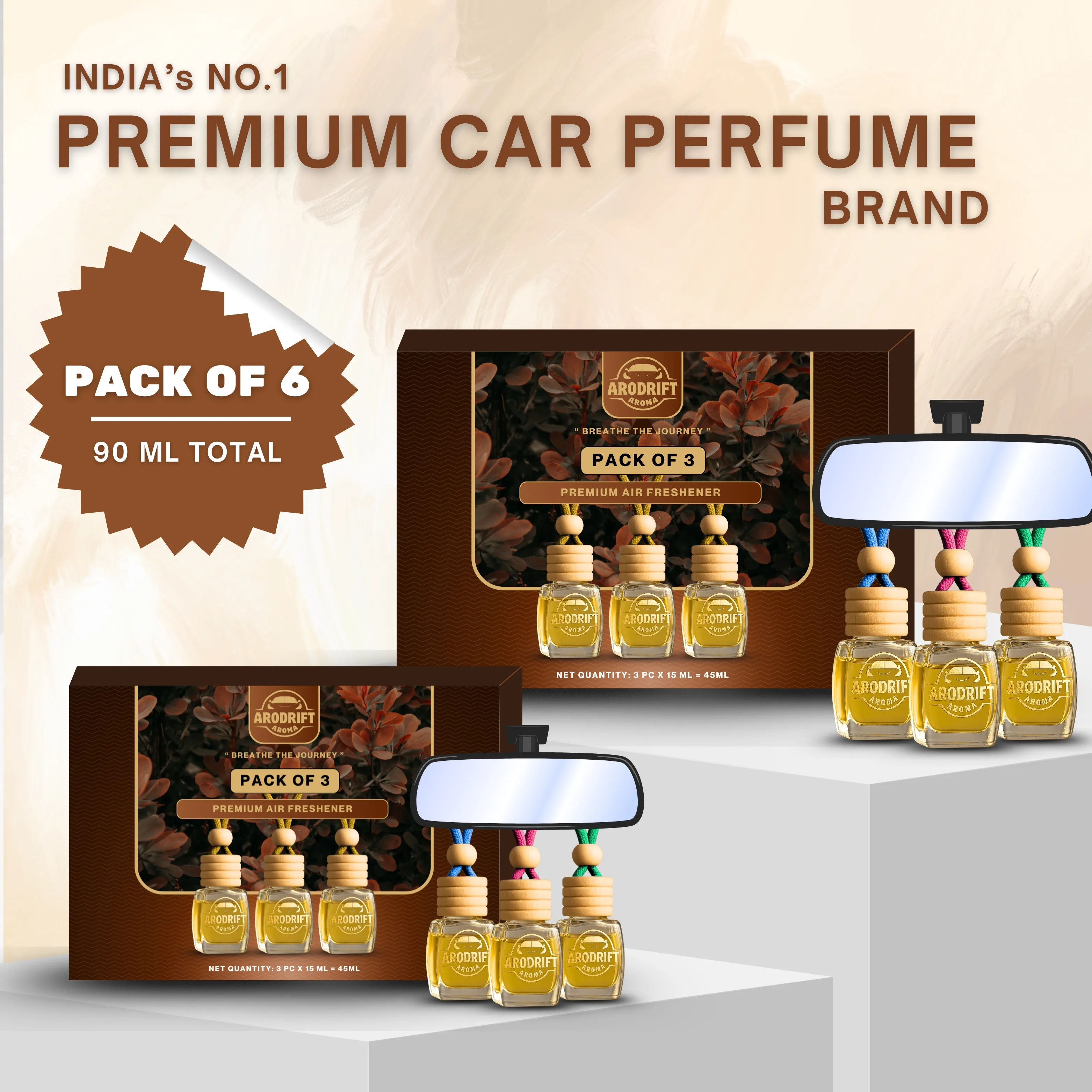 Hanging Perfume 6 pcs AroDrift