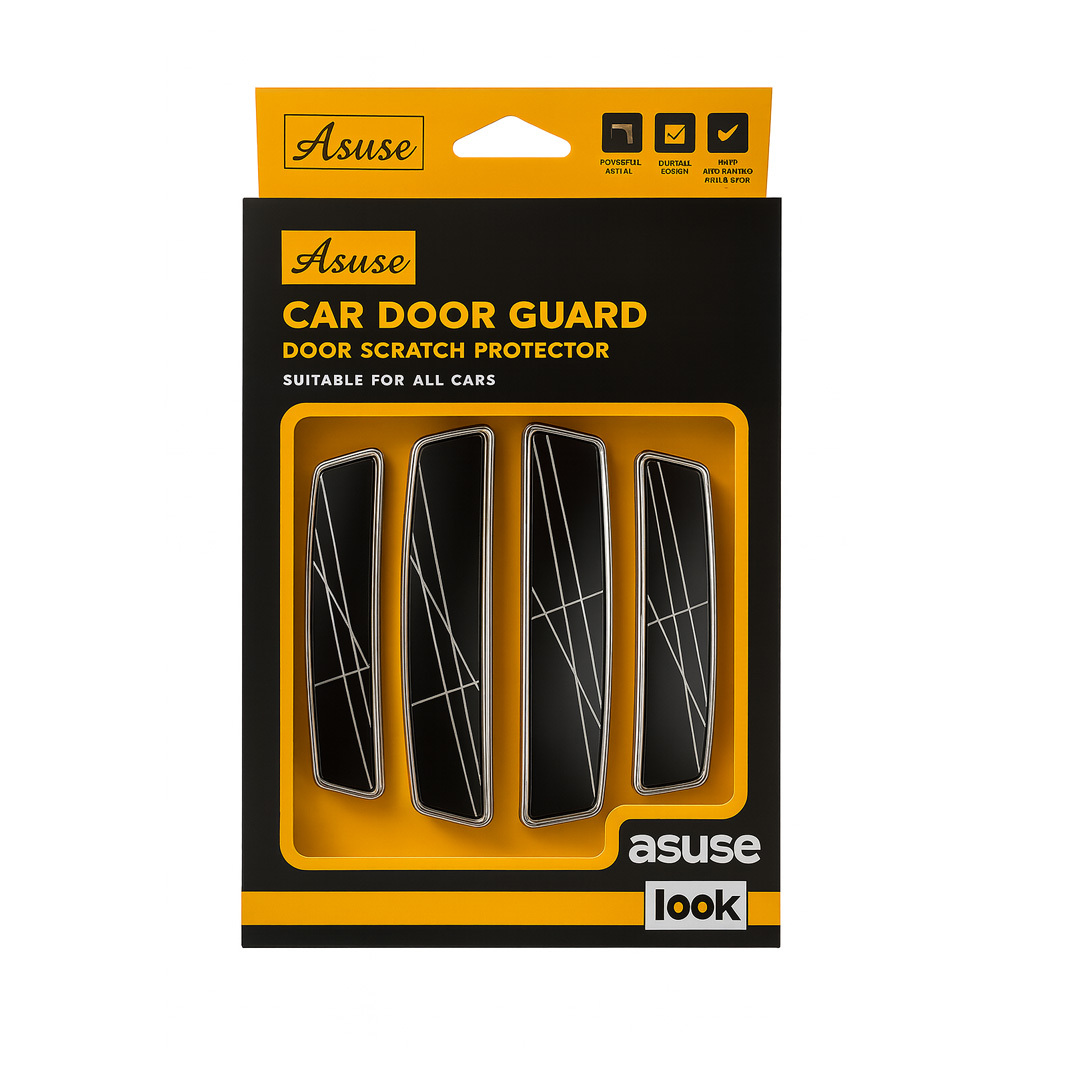 4Pcs Black Door Guard Asuse