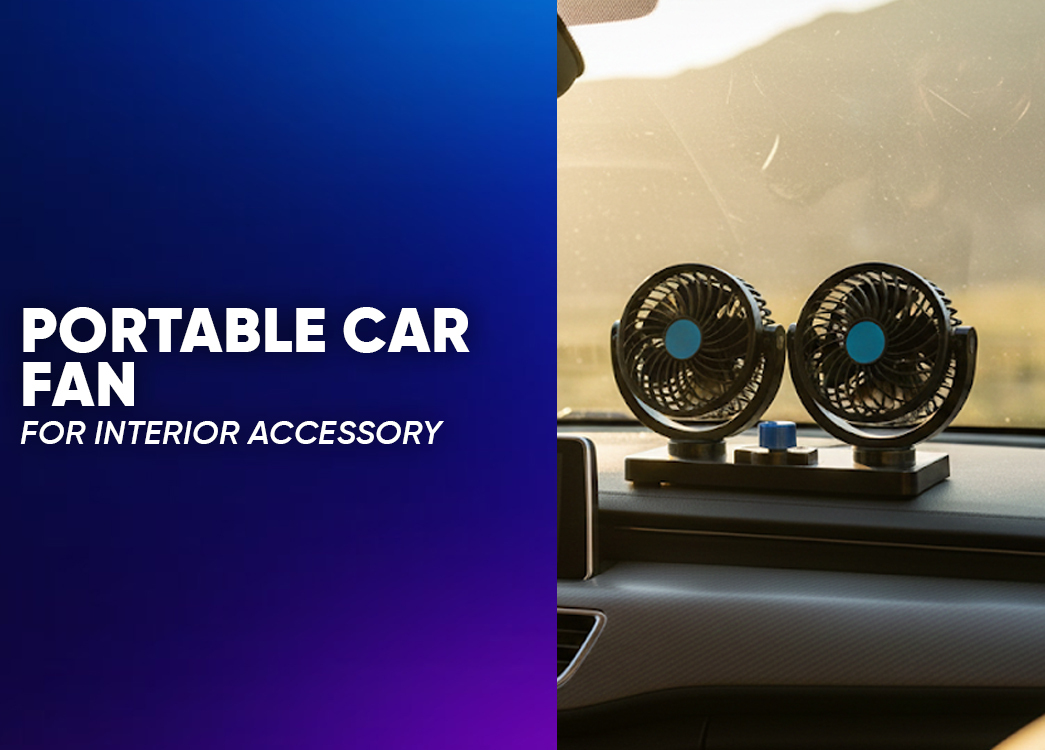 Best Portable Car Fan India | 24V Dual Head Portable Cooling Solution by Creckk