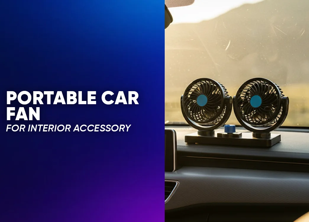 Best Portable Car Fan India | 24V Dual Head Portable Cooling Solution by Creckk