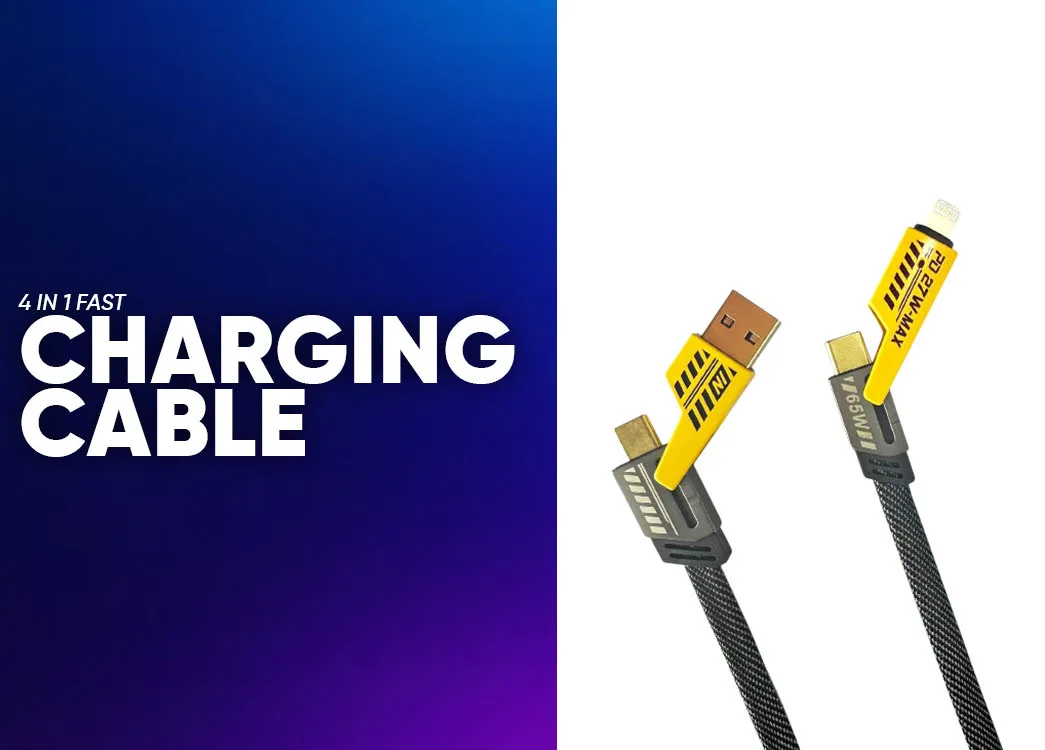 Best 4 in 1 Fast Charging Cable in India for Car, Office and Travel | Creckk