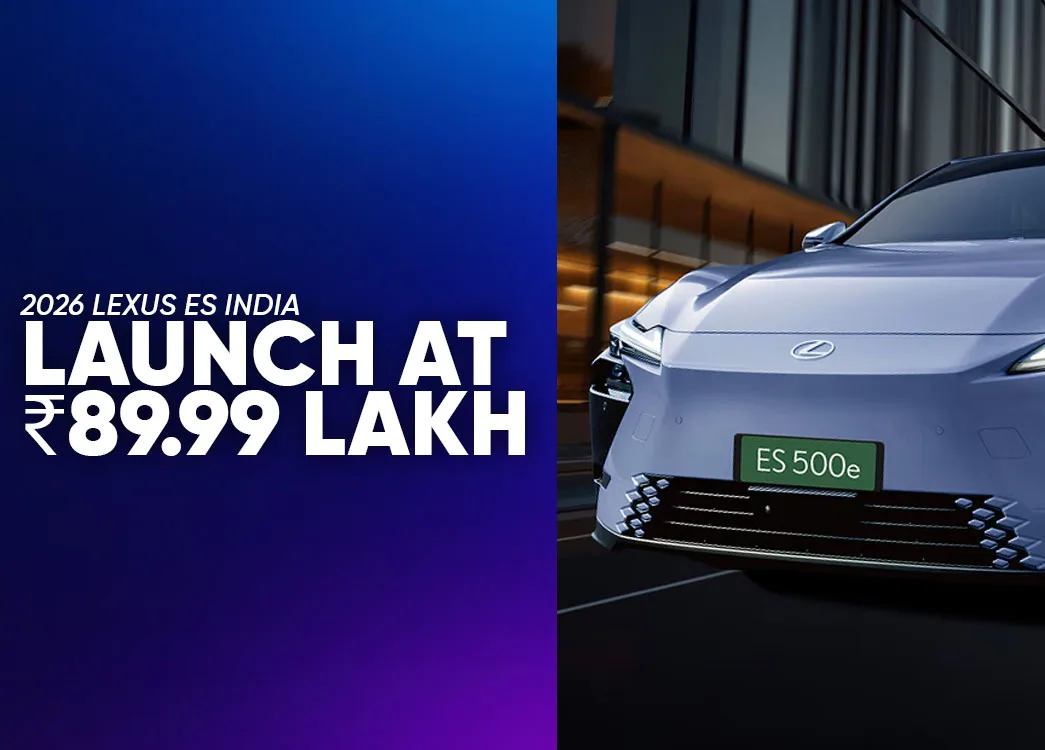 Lexus ES 2026 Arrives in India at ₹89.99 Lakh - Key Features & Updates