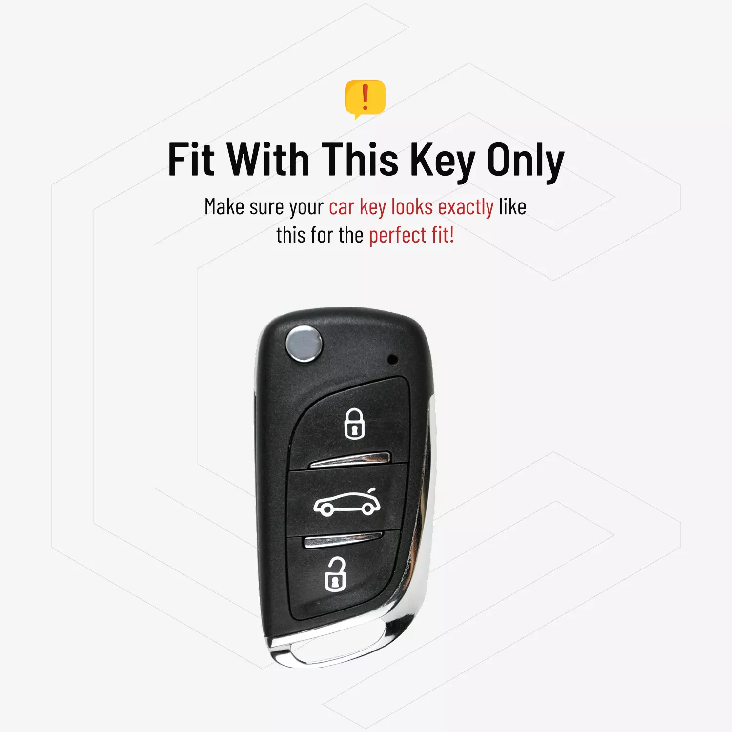 Key Cover 3 Button Aftermarket