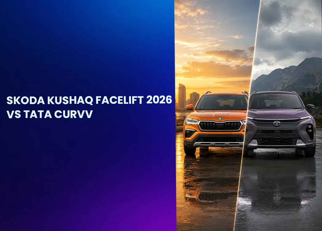 Skoda Kushaq Facelift 2026 vs Tata Curvv: Design, Features & Performance Compared