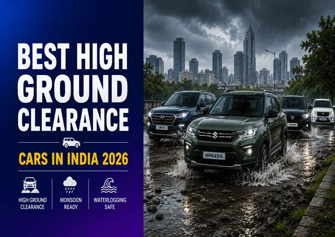 Best High Ground Clearance Cars in India 2026: Which Cars Handle Bad Roads & Monsoon Waterlogging