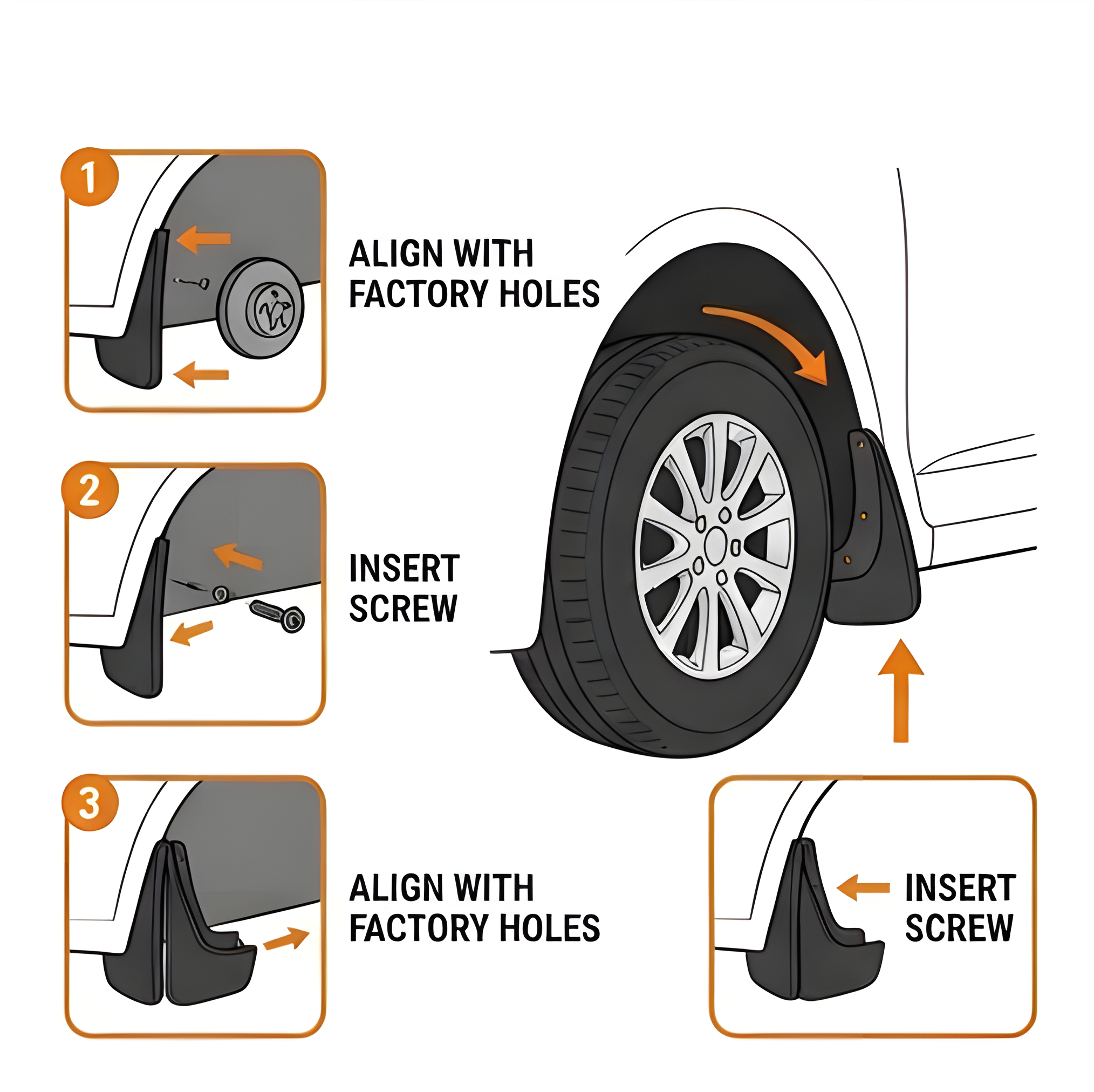 Mud Flap Datsun Go 14-18 Moto